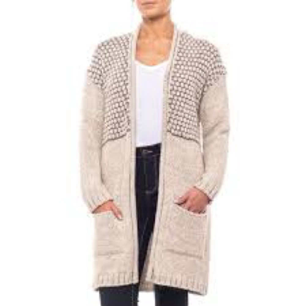 Elsamanda Italian Mohair Wool Long Cardigan Sweater